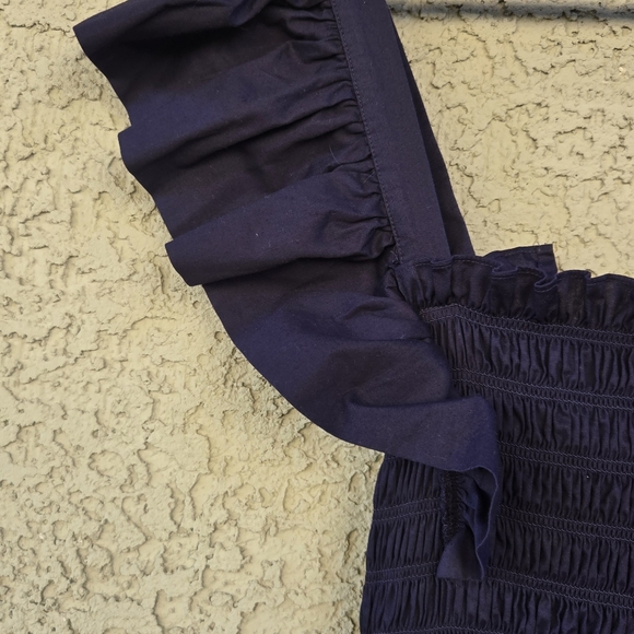 Sea New York Gladys Navy Smocked Maxi Dress - Picture 8 of 14